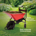 Wheelbarrow Electric Professional Specs This Wheelbarrow Uses An Electric 24V 500W Brushless Motor System, Powered By 2 12V 12Ah Motorized Wheelbarrow Black Red Classic,Industrial Stainless Steel