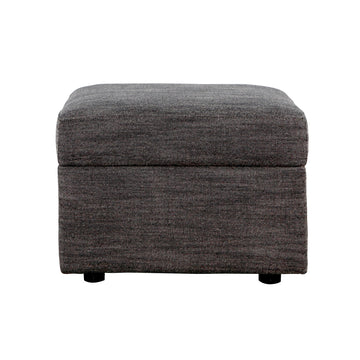 Soho Ottoman In Dark Grey Dark Grey Fabric