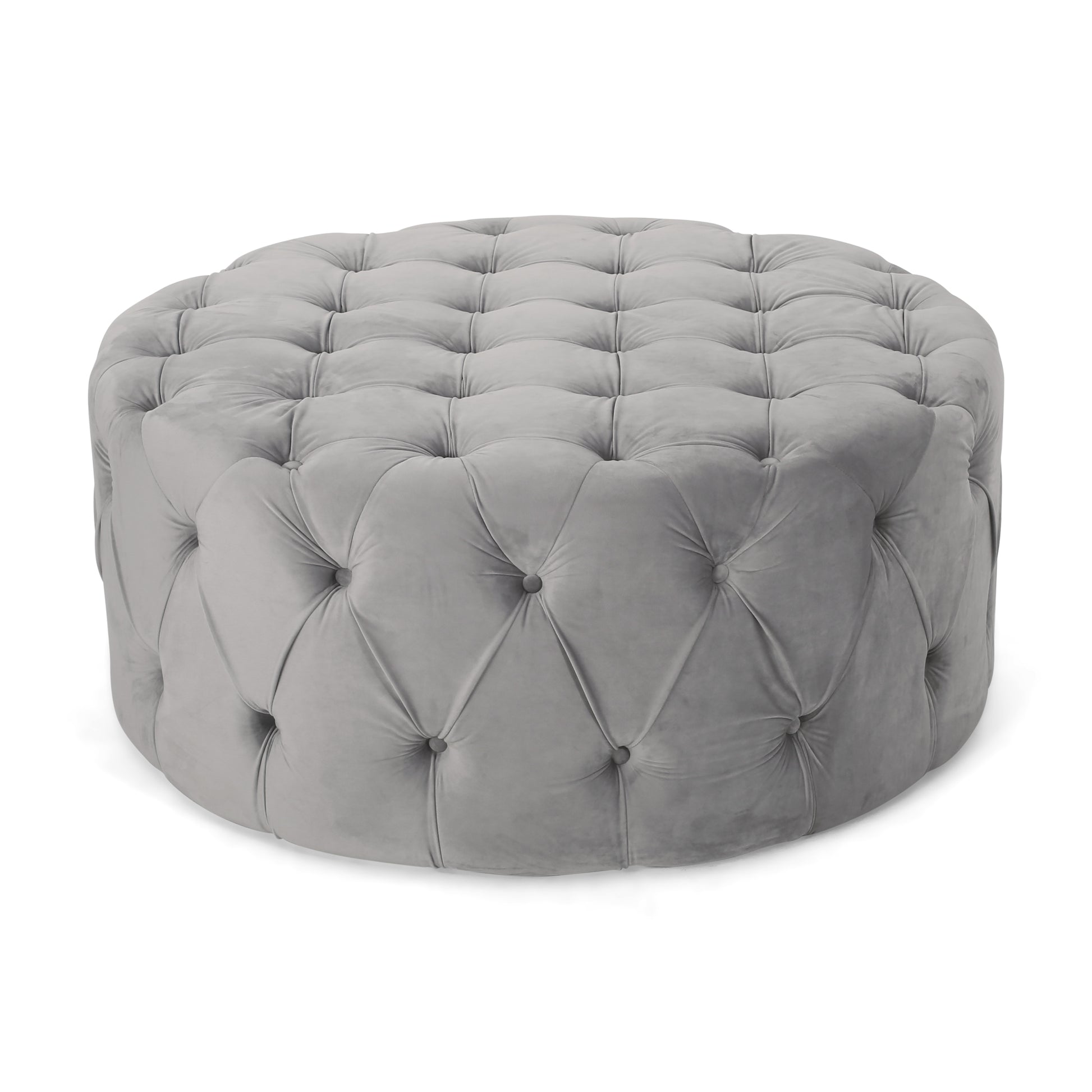 Ottoman Grey Velvet