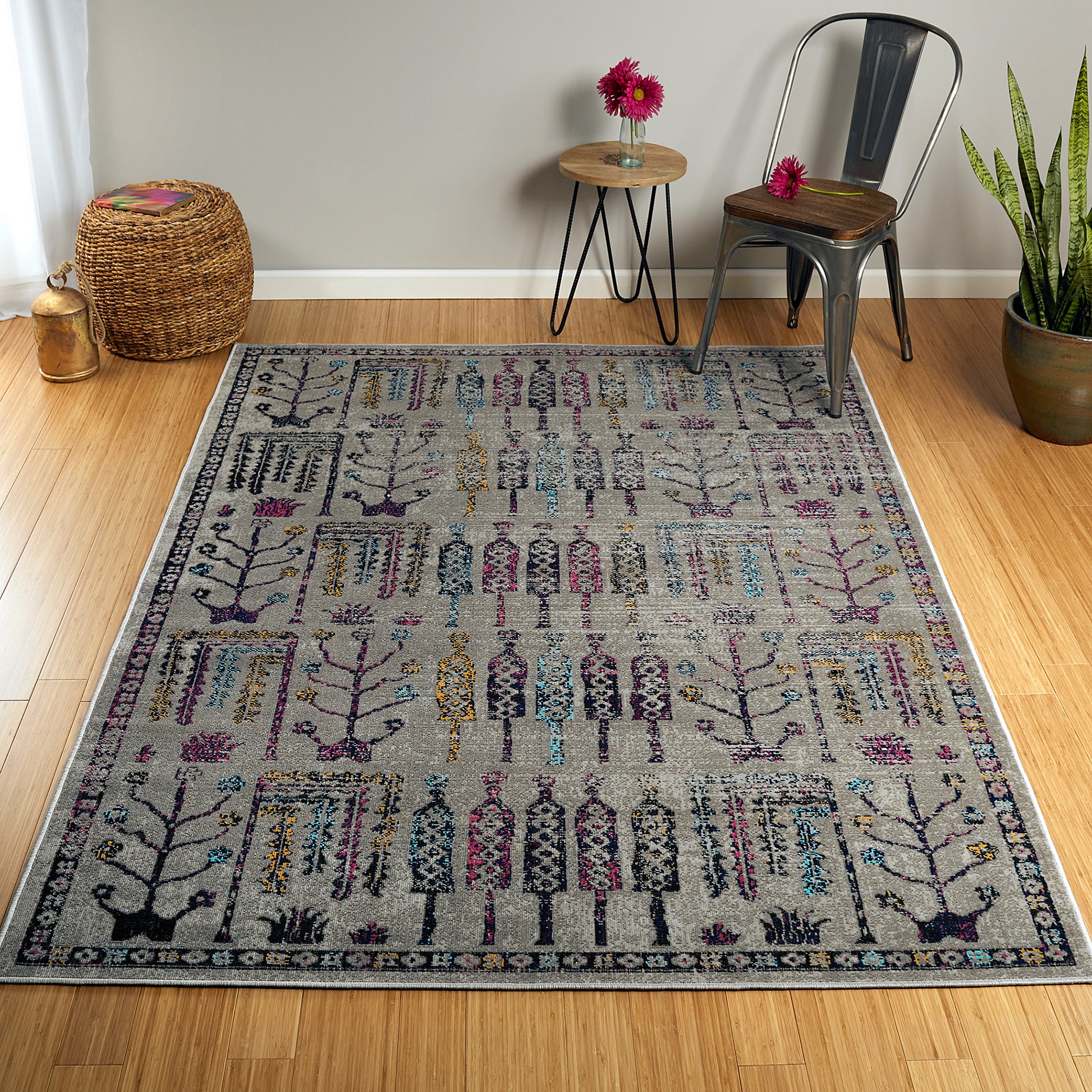 Casual, Modern, Traditional, Transitional, Southwestern, Global Inspired, Vintage, Textured Cut Pile 9'3" X 12' Rectangle Area Rug Multi Polypropylene