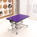 42.5Inch Hydraulic Pet Grooming Table Purple Mdf Steel