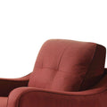 Red Accent Chair With Sloped Arm Red Primary Living Space Modern Wood Fabric
