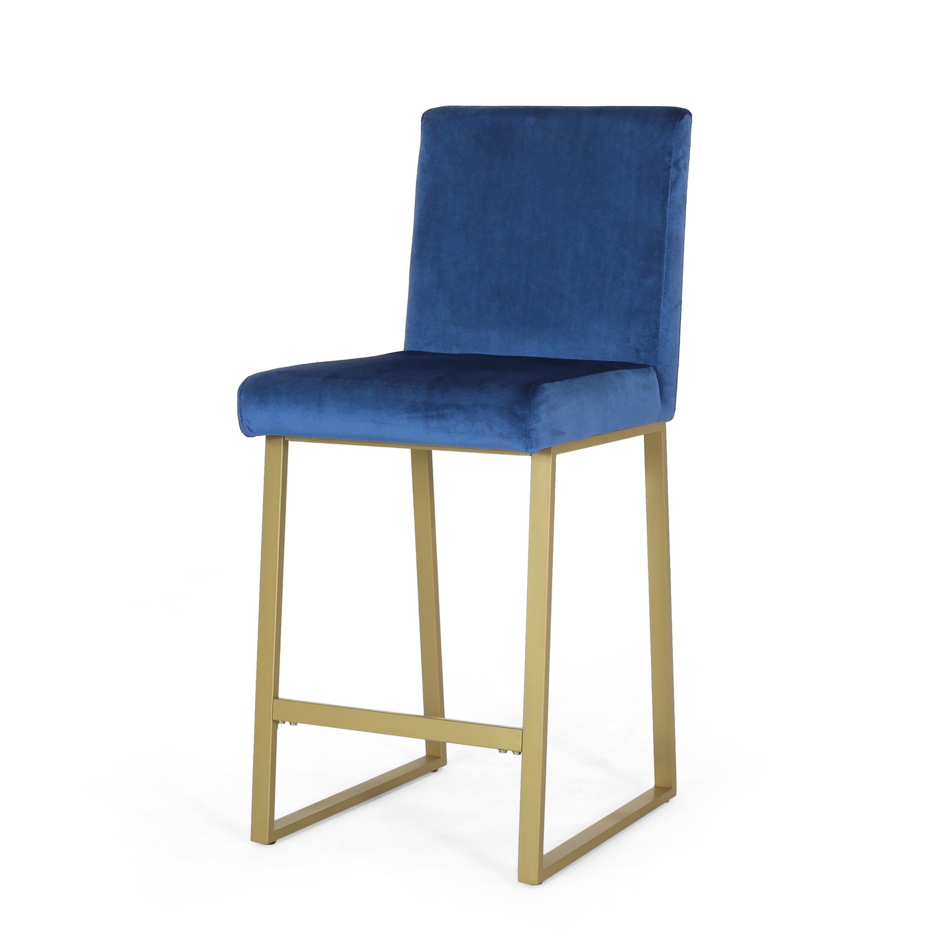 Barstool Navy Blue Velvet