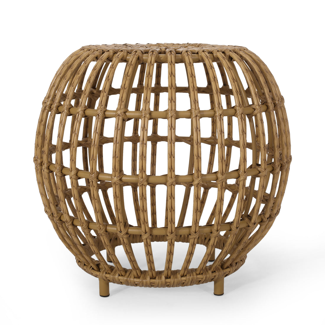 Ottawa Side Table - Light Brown Wicker