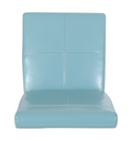Pertica Kd Dining Chair - Teal Blue Leather