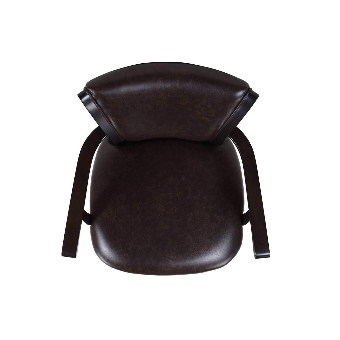 Williams 31In Swivel Bar Stool With Armrests, Vintage Brown Faux Leather Brown Foam Faux Leather