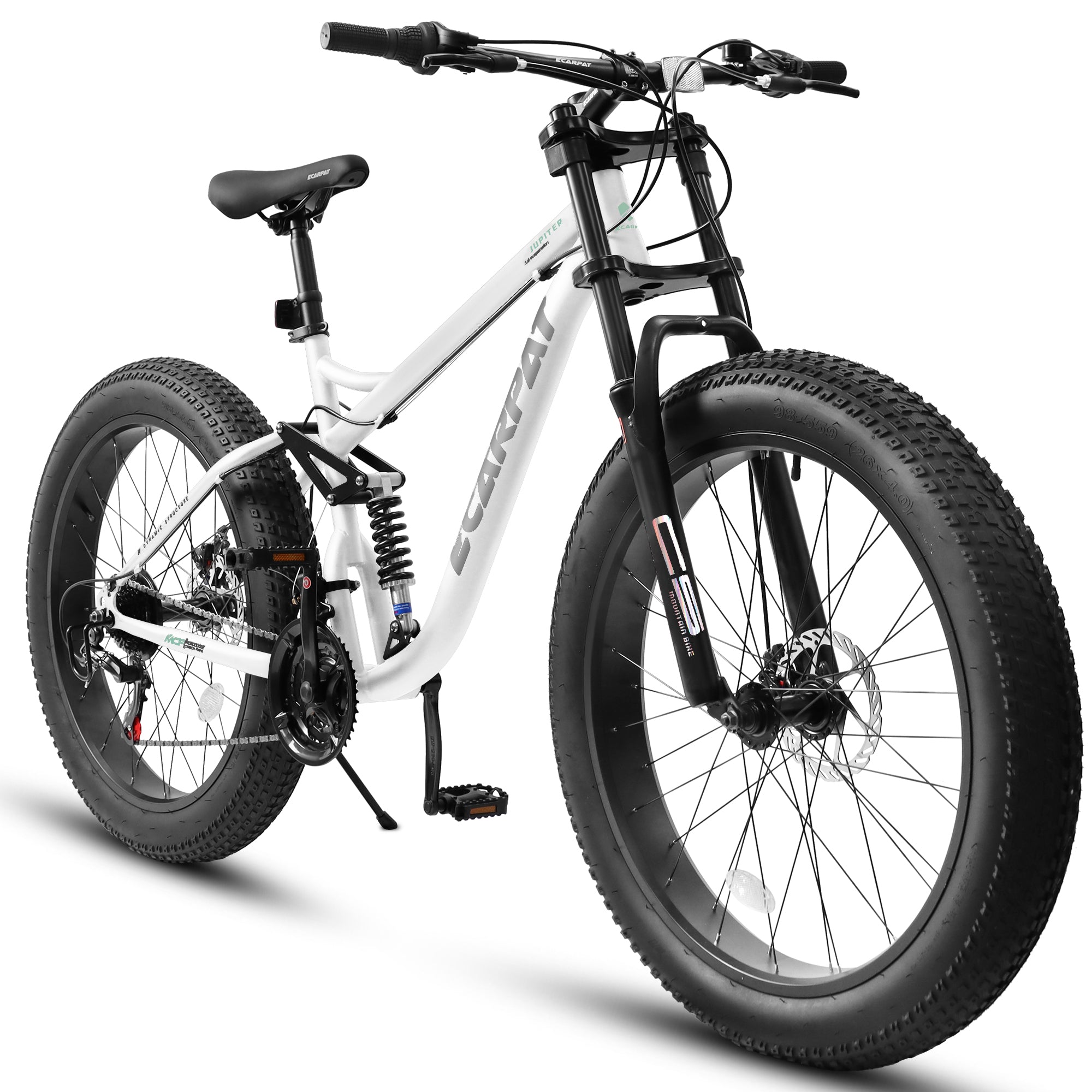 A26309 26 Inch Mountain Bike Full Suspension 21 Speeds Drivetrain With