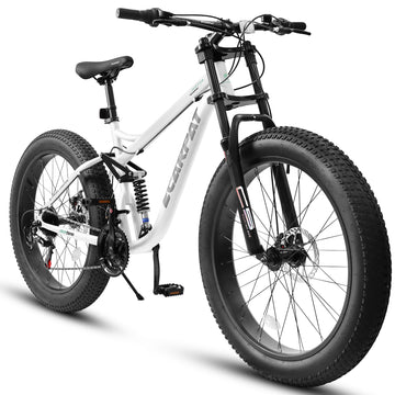 A26309 26 Inch Mountain Bike,Full Suspension 21 Speeds Drivetrain With