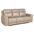 Doncella 3 Piece Power Reclining Living Room Set Beige Beige Wood