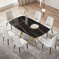 Large Modern Minimalist Rectangular Dining Table With 0.39 