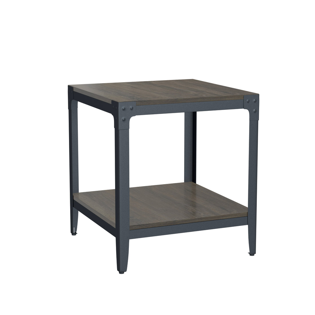 Drake Brown End Table Brown Solid Wood