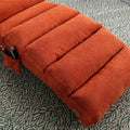 Coolmore Linen Massage Chaise Lounge Indoor With Remote Control,Ergonomic Electric Massage Long Lounger With 5 Modes For Office, Living Room,Bedroom Orange Orange Foam Linen