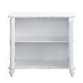 Antique White 2 Door Console Cabinet Freestanding 1 2 Shelves Antique Antique White Primary Living Space Solid Wood Mdf