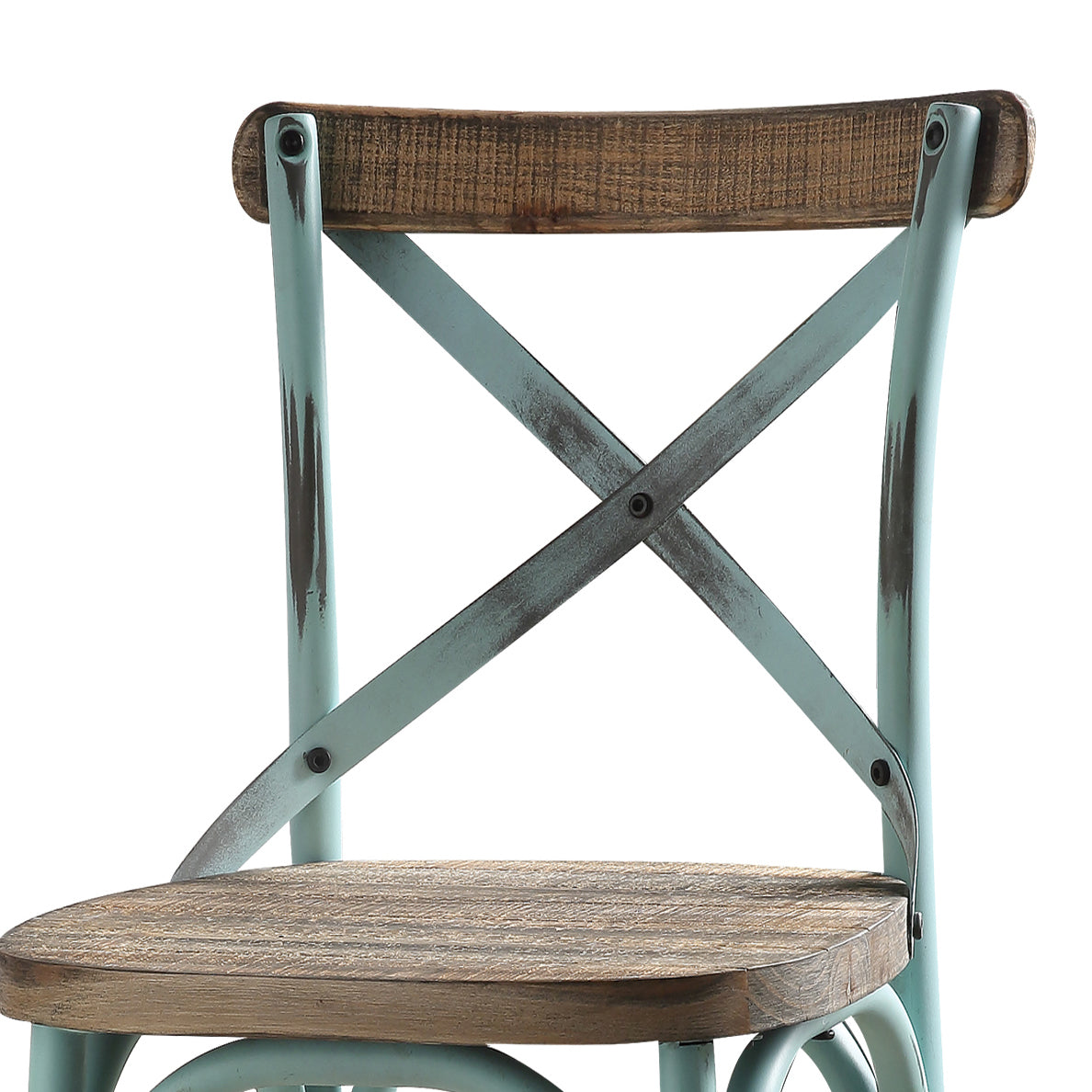 Antique Sky And Antique Oak Bar Stool With Cross Back Oak Bedroom Rectangular Vintage Fir Wood Wood Metal