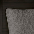 Reversible Bedspread Set Dark Grey Full Dark Grey Cotton