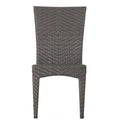 Josh Pe Wicker Sidechair,1Pc Brown Multi Iron