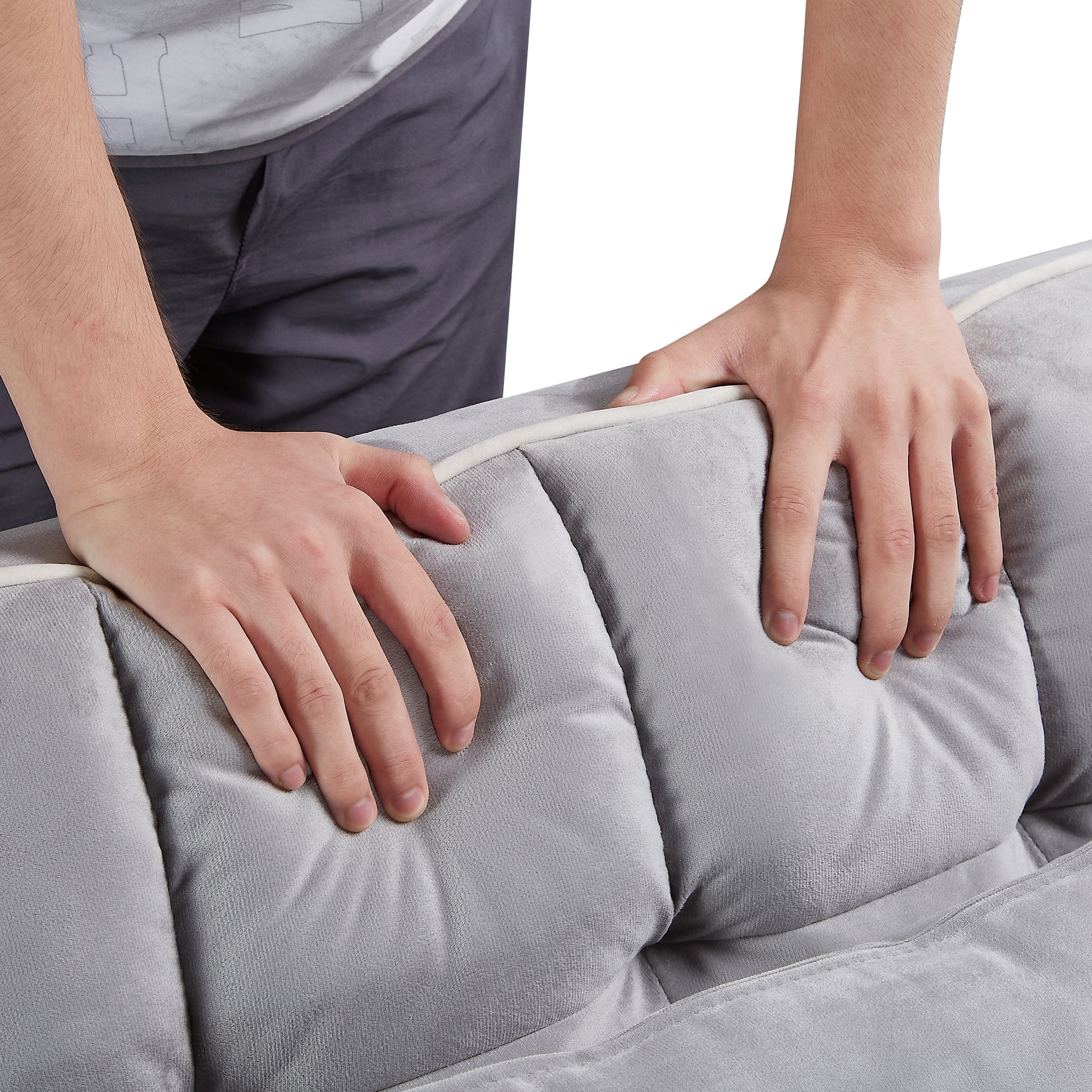 Convertible Sleeper Chair Sofa Bed Adjustable Pull Out Sleeper Chair Bed Multi Pockets Folding Sofa Bed For Living Room Bedroom Small Space,3 In 1 Sofa Bed Grey Velvet Wood Soft Tufted Back Heavy Duty American Design,American Traditional Square Arms