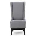 Dining Chair Light Grey Fabric