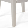 Counter Stool Set Of 2 White Fabric
