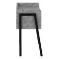 Accent Table, Side, End, Nightstand, Lamp, Living Room, Bedroom, Grey Laminate, Black Metal, Contemporary, Modern Grey Metal