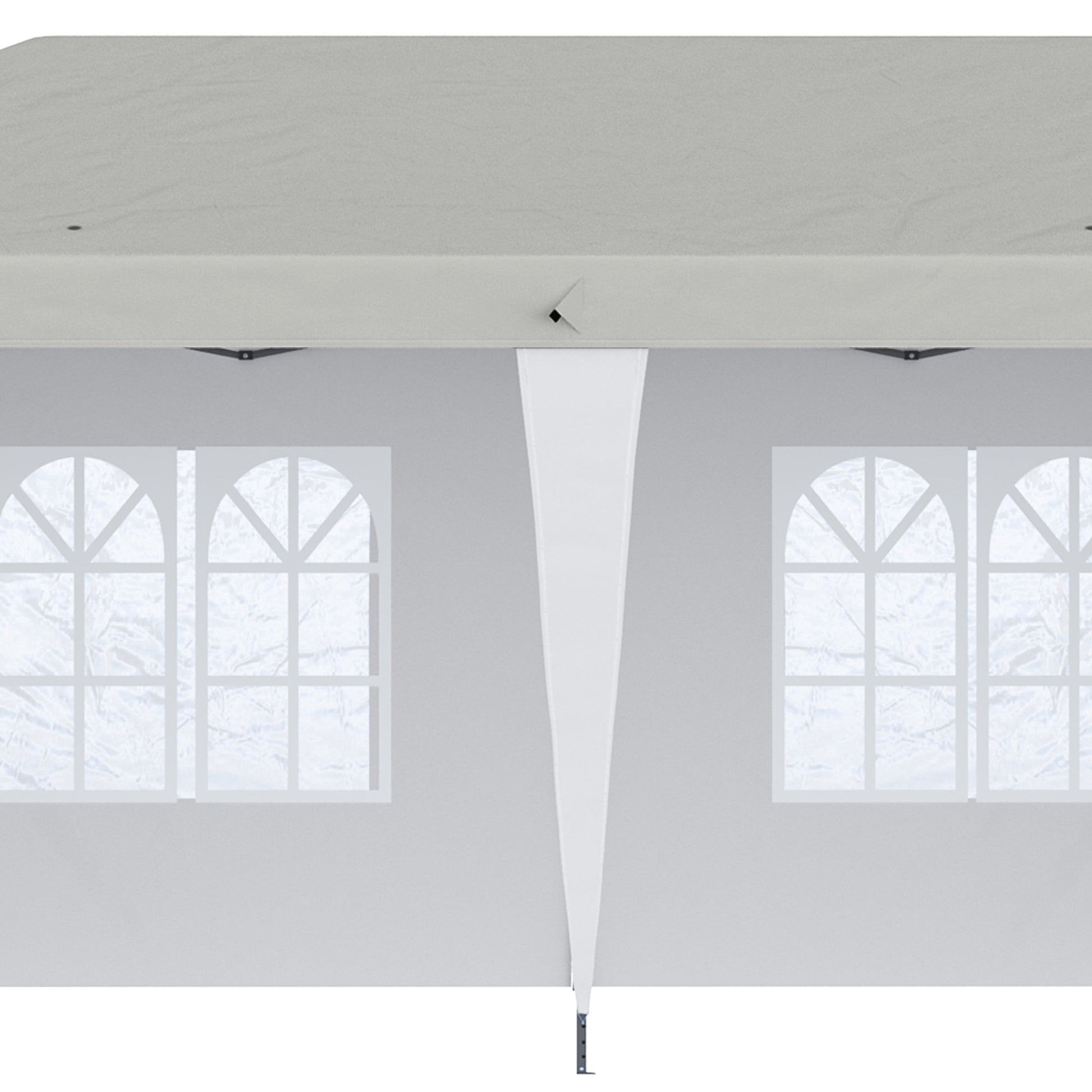Outsunny 10' X 20' Pop Up Canopy Tent With 4 Sidewalls, Heavy Duty Tents For Parties, Outdoor Instant Gazebo With Carry Bag, For Outdoor, Garden, Patio, White White Steel