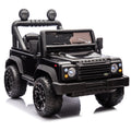 Licensed Land Rover Defender Volta 5008 24V Kids Ride On Car W Parents Control,2Wd,Four Wheel Suspension,Bluetooth,Mp3,Music,Adjustable Volume,Power Display,Led Lights,Speeds 1.86 3.11Mph For Kids 3 7 Black Polypropylene