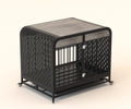 Heavy Duty Dog Crate Furniture Wooden Table Pet Dog Cage Kennel House Indoor Side End Table Decor With Removable Trays And Lockable Wheels For Small Dogs 33