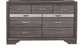 Ryder Sparkle Grey Dresser Gray Solid Wood Mdf