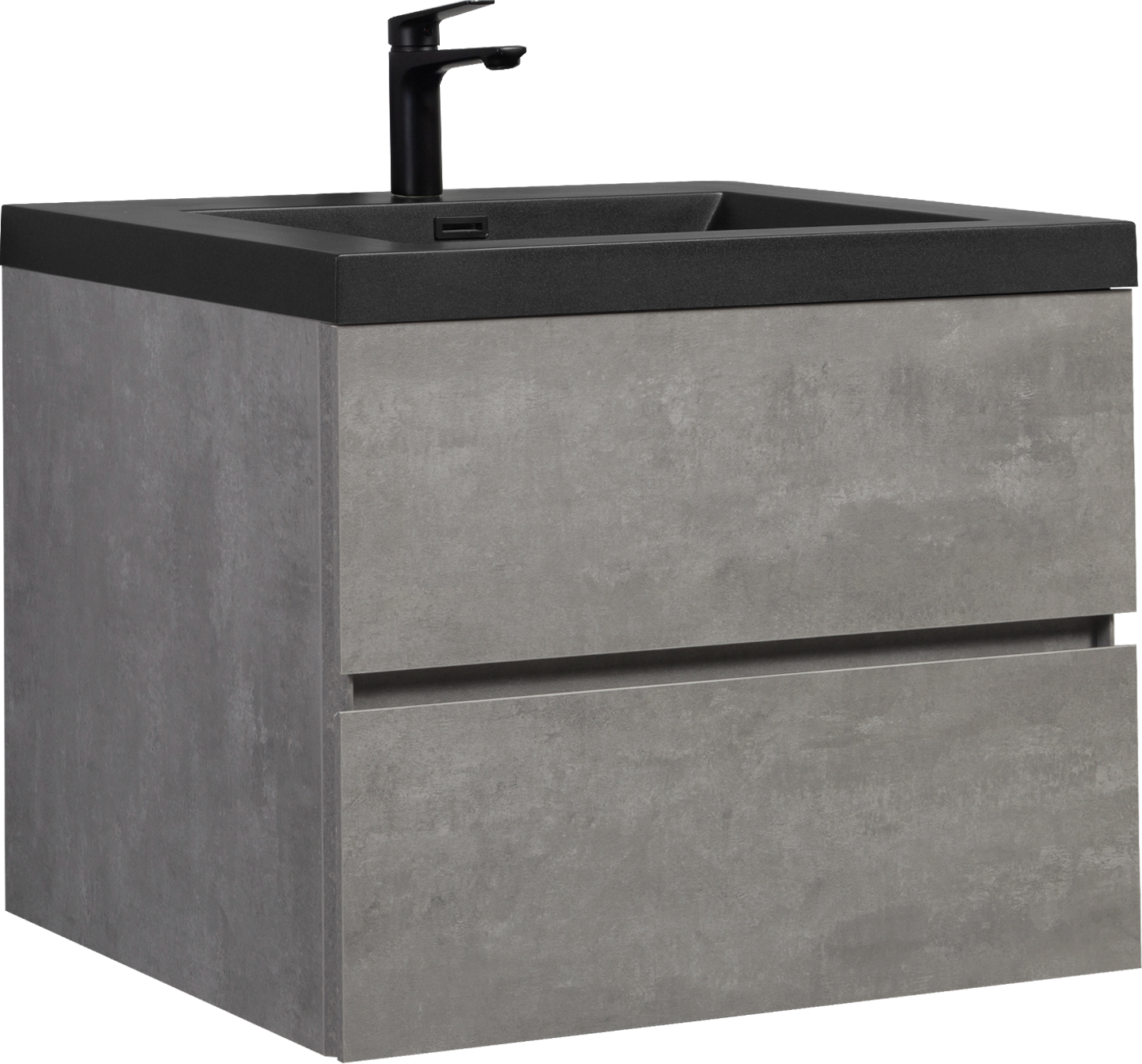 30" Floating Bathroom Vanity With Sink, Modern Wall Mounted Bathroom Storage Vanity Cabinet With Black Quartz Sand Top Basin And Soft Close Drawers, 24V12 30Gr Grey 24Vedi 30B 2 Grey Bathroom Wall Mounted Plywood