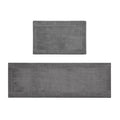 100% Cotton Tufted 3000 Gsm Reversible Bath Rug Gray Cotton