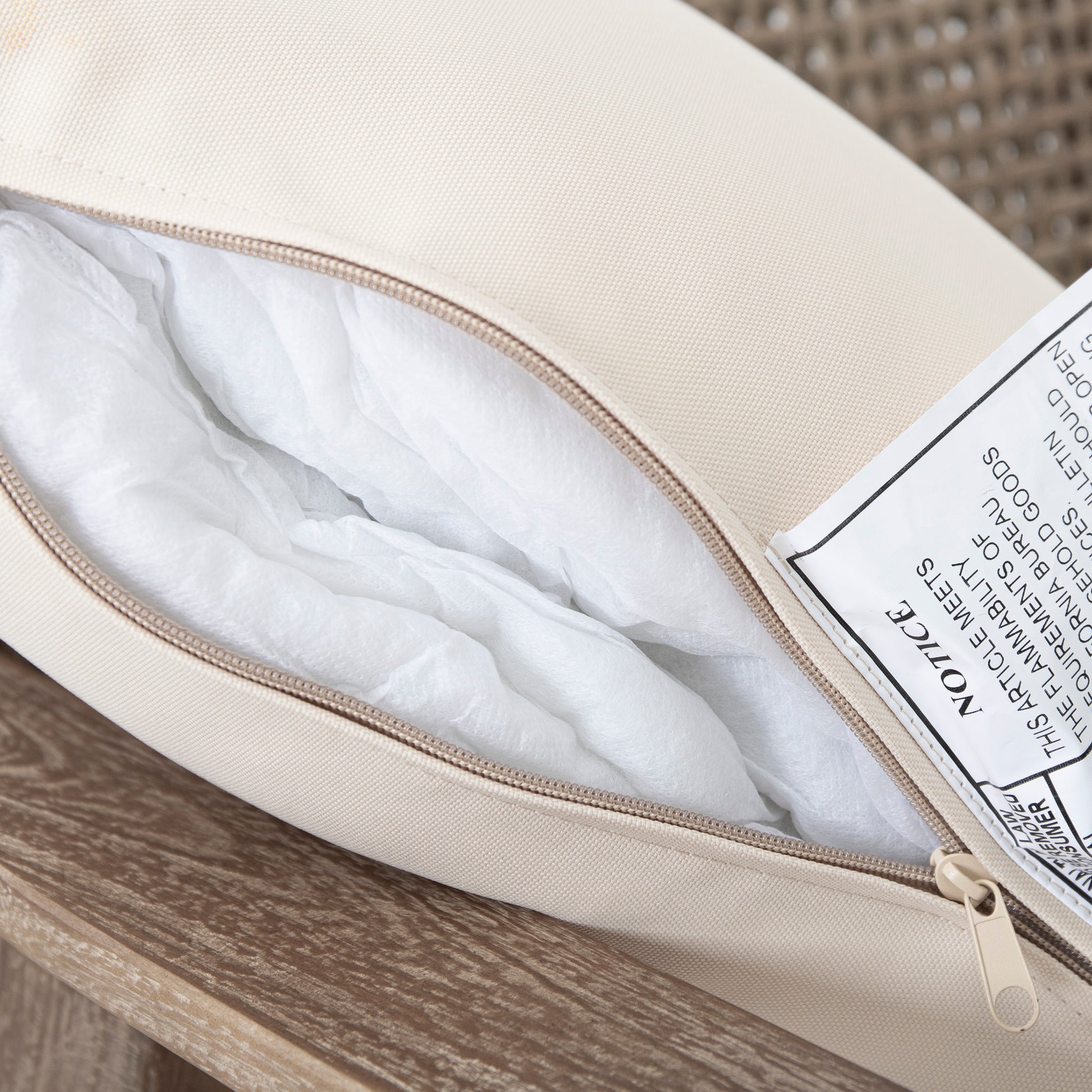 Set Of 2 Outdoor Acacia Wood Patio Club Chair, Patio Furniture,Waterproof Thick Cushion Deep Seating For Porch, Garden, Backyard, Balcony, Weight Capacity 400Lbs, Light Brown Finish, Cream Cushion Yes Deep Seating Light Brown Garden & Outdoor Foam Acacia