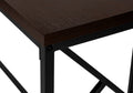 Accent Table, Console, Entryway, Narrow, Sofa, Living Room, Bedroom, Brown Laminate, Black Metal, Contemporary, Modern Espresso Metal