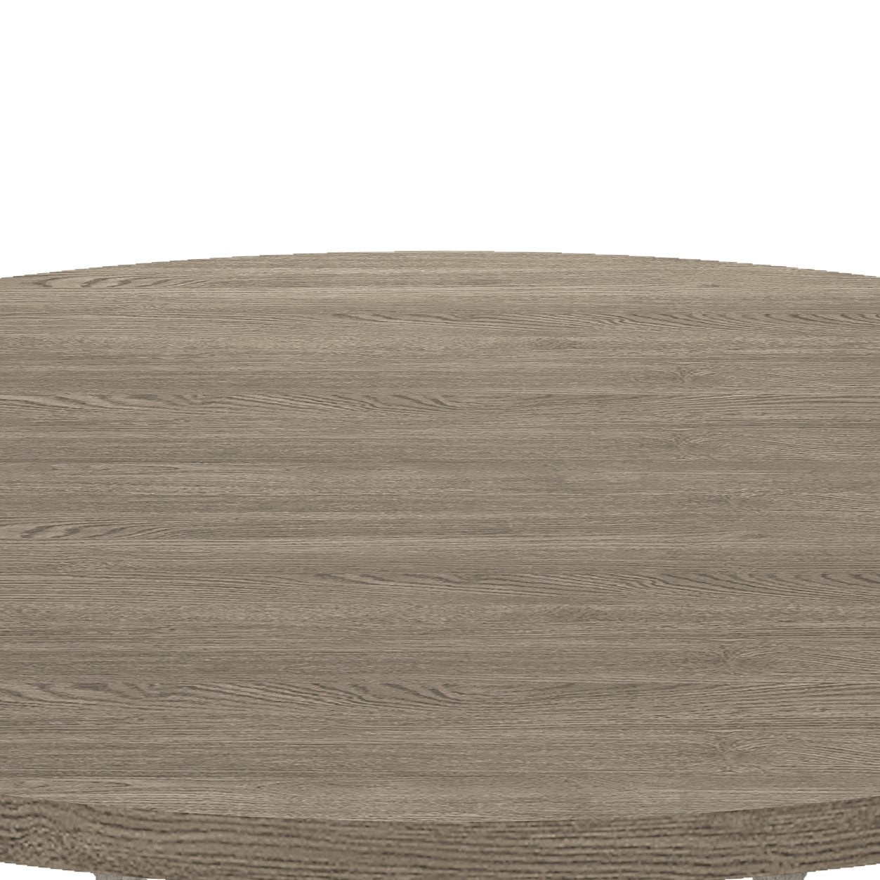 Tannen 59"W Round White And Gray Dining Table White Gray Mdf