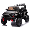 24V Kids Ride On Car W Parents Remote Control,400W Motor,Four Wheel Suspension,Adjustable Speed,Usb,Mp3,Music,Bluetooth,Large Display Screen,Power Display,Portable Handle,Safety Belt For Kids Aged 3 . Black 50 99 Lbs Polypropylene