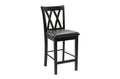 Black Finish 5Pc Counter Height Set Dining