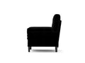 Black Multi Functional Adjustable Sofa, Convertible Lounge Chair And Guest Bed Black Velvet Metal Primary Living Space Medium Soft Loose Back Pillow Top Arms Foam Fabric Metal 1 Seat