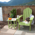 HDPE Compact Side Table, Perfect for Indoor Outdoor light green-hdpe