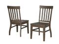 Cayla 7 Piece Dining Set Dark Brown Dark Brown Wood