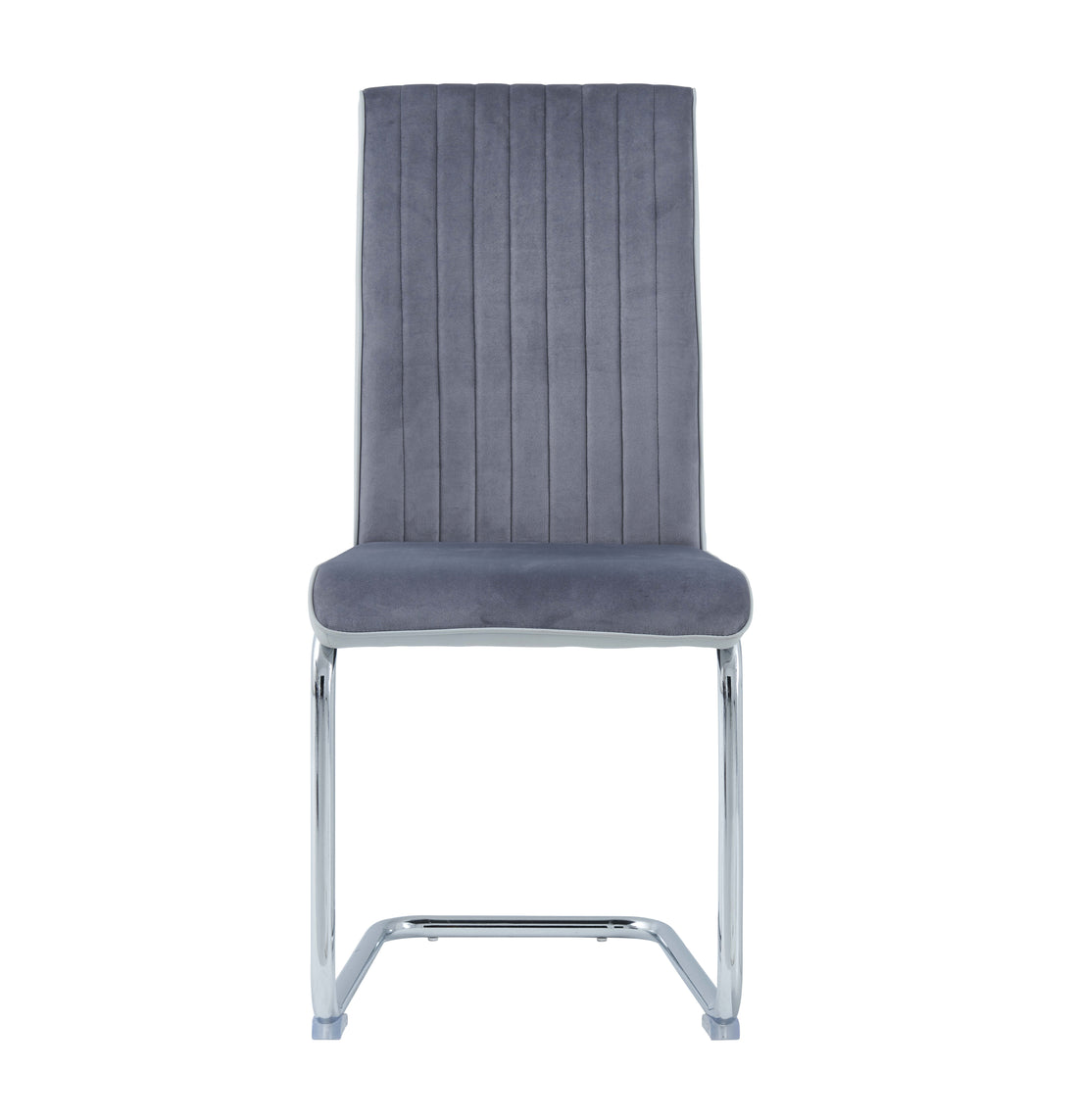 Stark Grey Dining Chairs Kit Of 4 Gray Metal