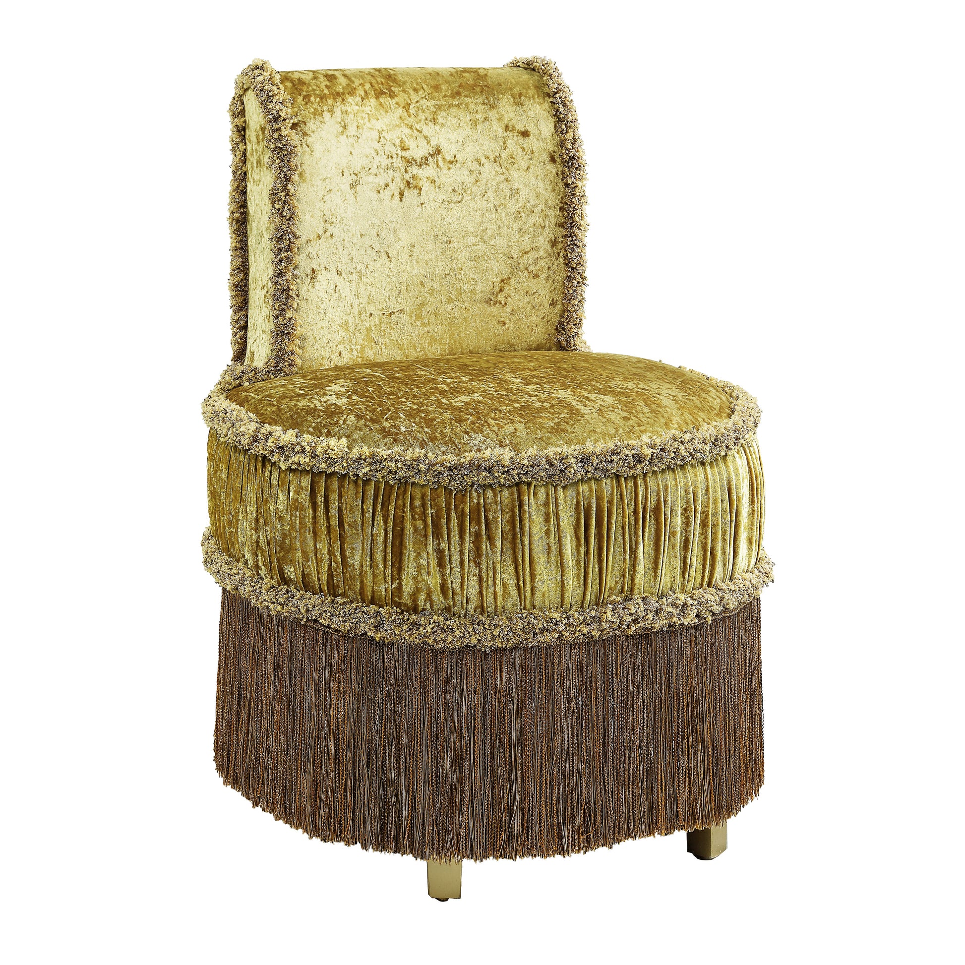 Gold Vanity Stool With Button Tufted Gold Vanity Stools Bedroom Round Yellow Tufted Cushions Upholstered