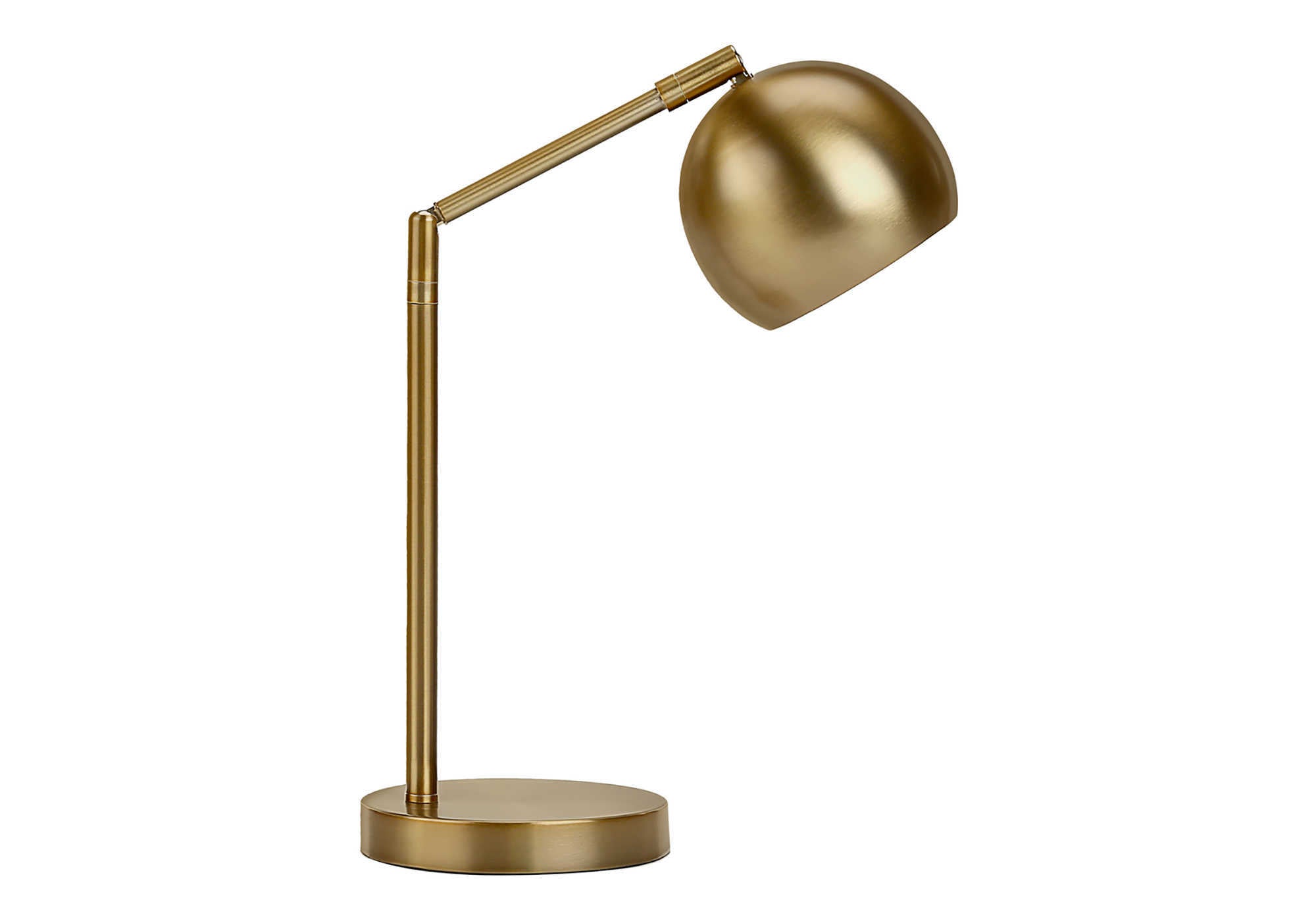 Lighting, 19"H, Table Lamp, Gold Metal, Gold Shade, Contemporary Gold Metal