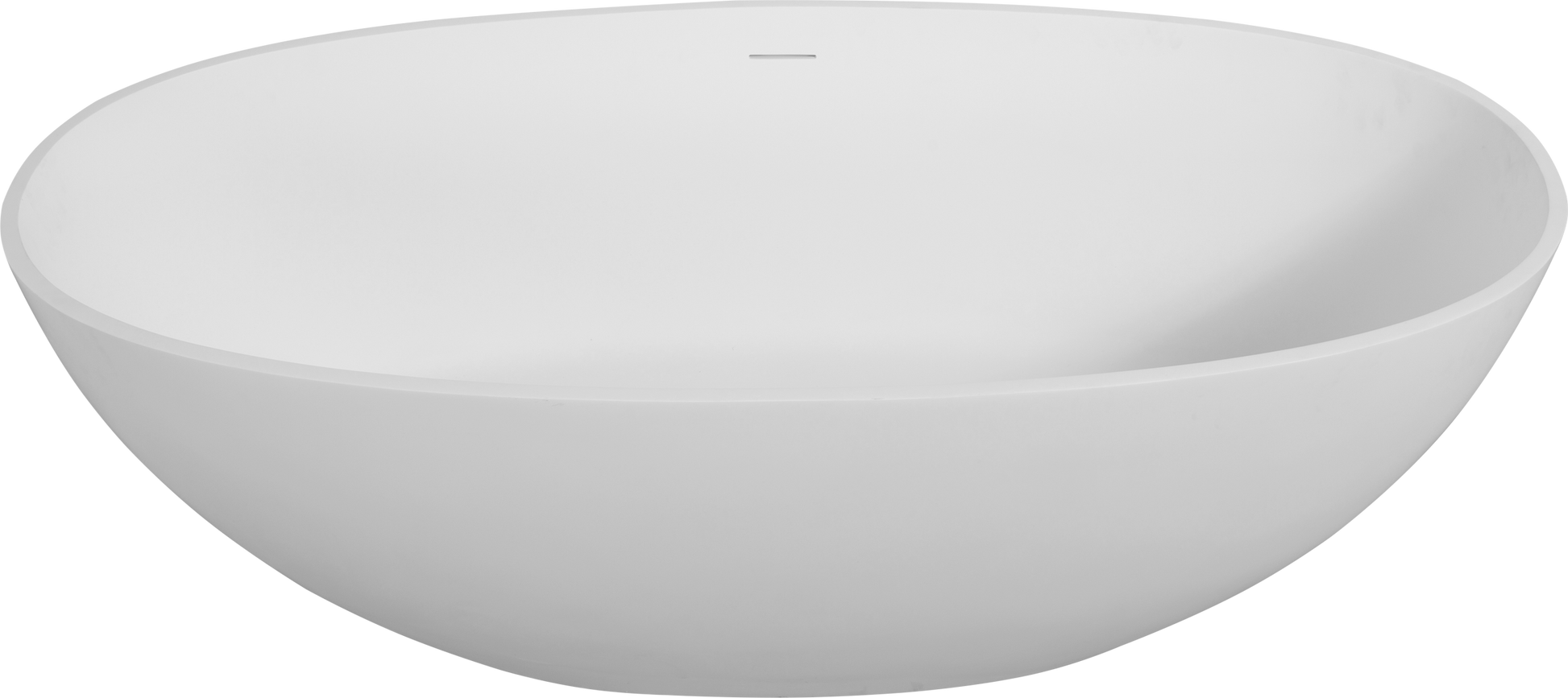 65" Freestanding Solid Surface Bathtub, Luxury Handcrafted Stone Resin Freestanding Soaking Bathtub With Overflow And Pop Up Drain, Matte White 24S06 65Mw White Bathroom Freestanding Tubs Soaking Solid Surface