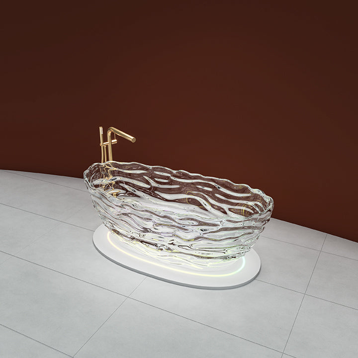 69''X30'' Transparent Freestanding Bathroom Tub -