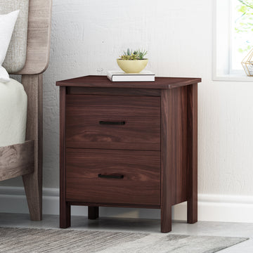 Toolless Assembly Nightstand Wenge Mdf