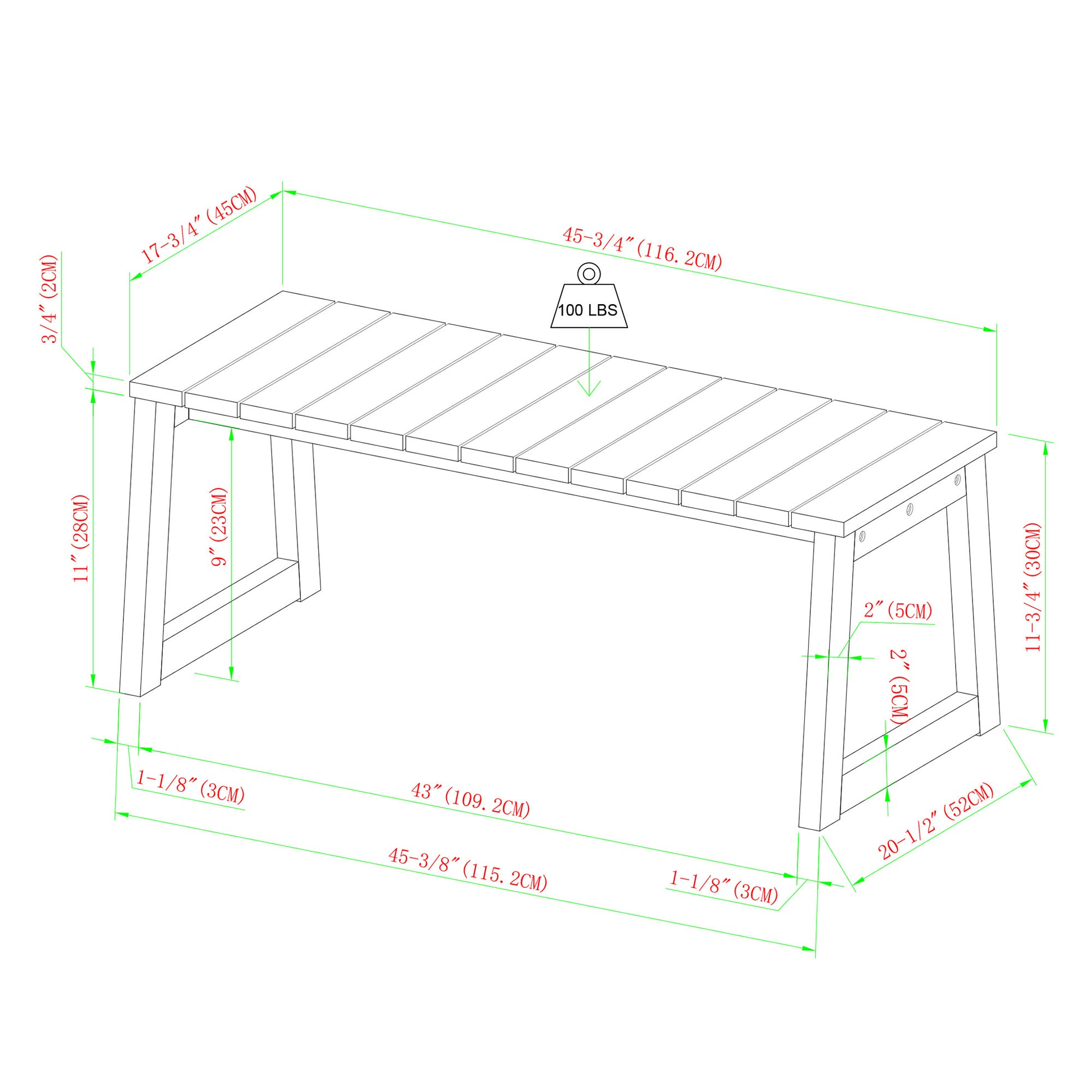 Modern Solid Wood Slat Top Outdoor Coffee Table Natural Natural Wood Acacia Wood