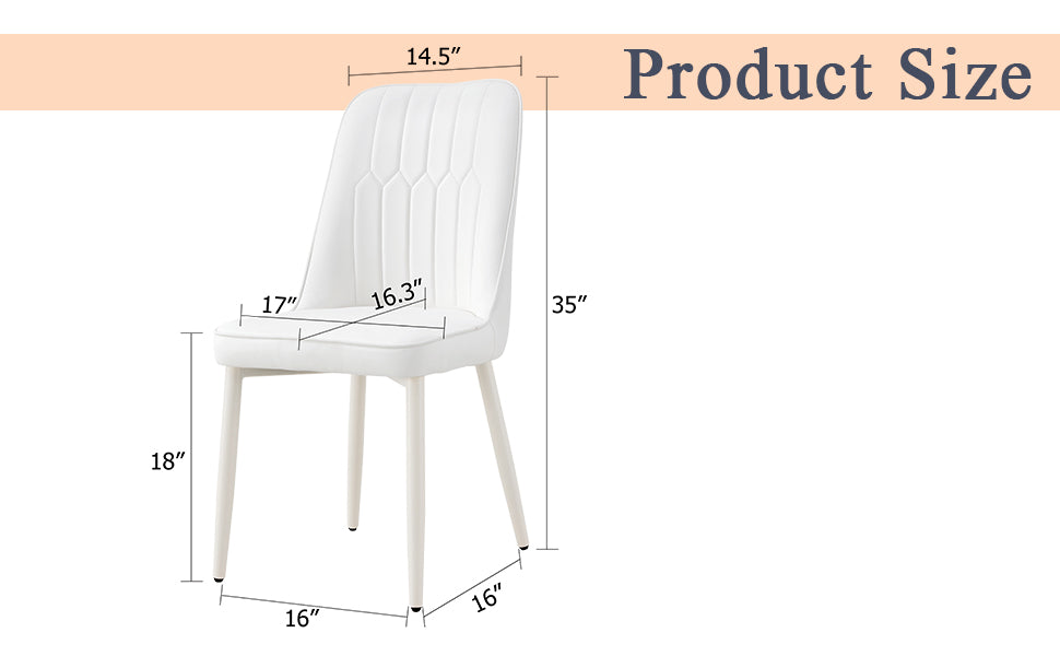 White Dining Chairs And Living Room Chairs. Metal Legs Provide Strong Support, Suitable For Kitchens, Living Rooms, And Restaurants. White Metal