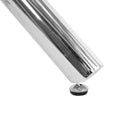 Modern Simple Round Table Leg Accessories, Electroplated Round Leg Accessories Chrome Seats 2 Metal