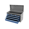 High Capacity Rolling Tool Chest With Wheels And Drawers, 8 Drawer Tool Storage Cabinet Blue Grey Iron