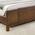 Milan Queen Bed Dark Brown Queen Dark Brown Wood