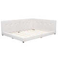Upholstered Full Size Platform Bed With Usb Ports, Beige Full Beige Linen